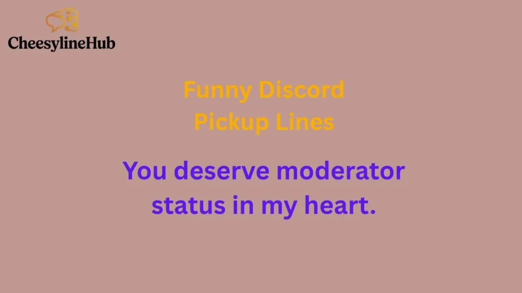 Funny Discord Pickup Lines