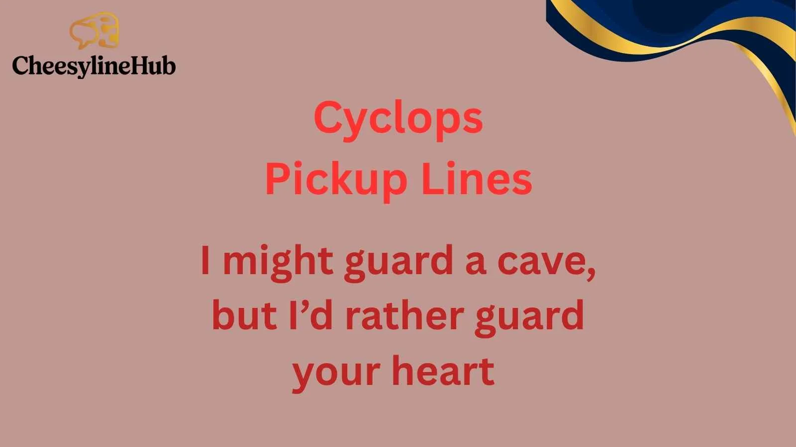 Cyclops Pickup Lines