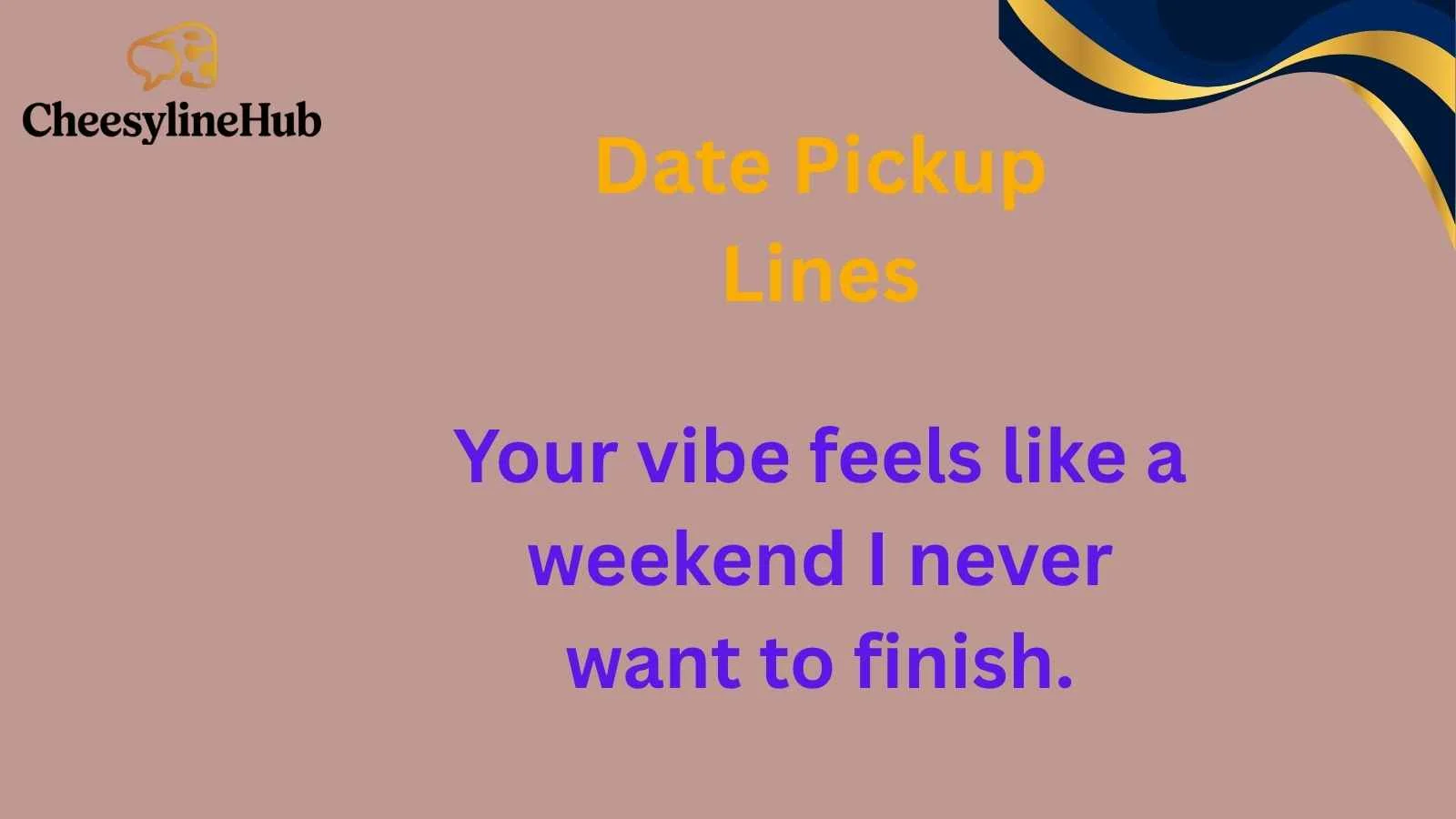 Date Pickup Lines