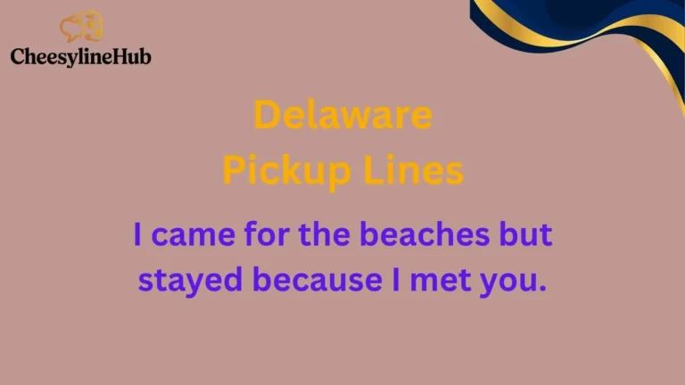 Delaware Pickup Lines