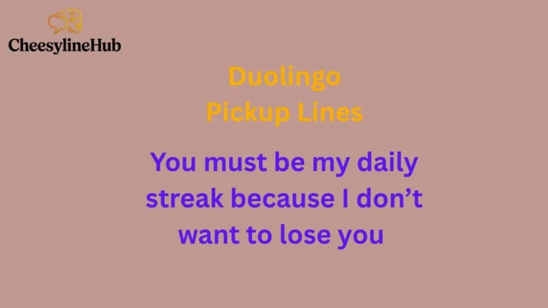 Duolingo Pickup Lines