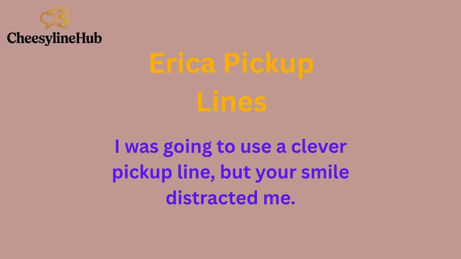 Erica Pickup Lines